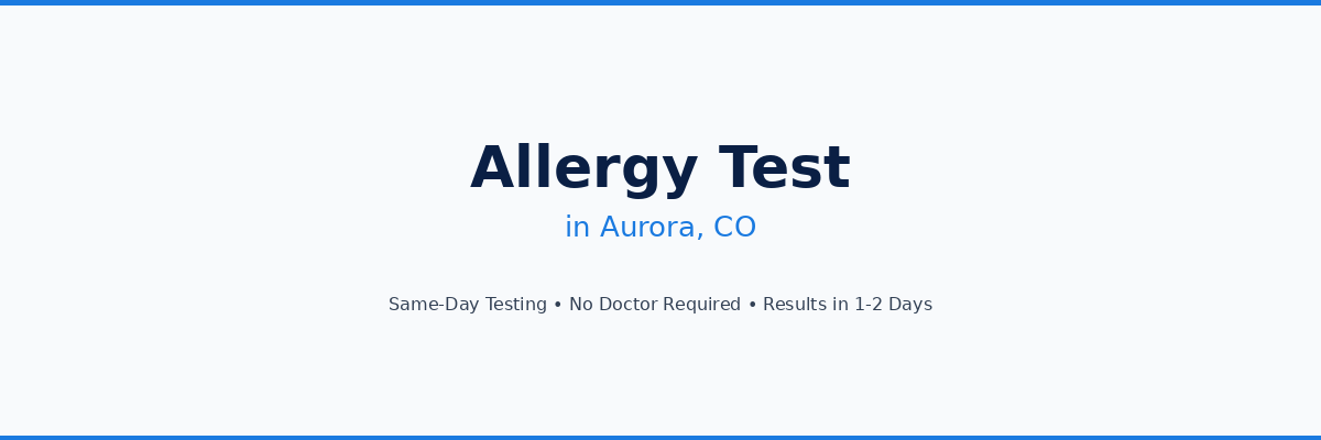 Allergy Testing in Aurora, IL