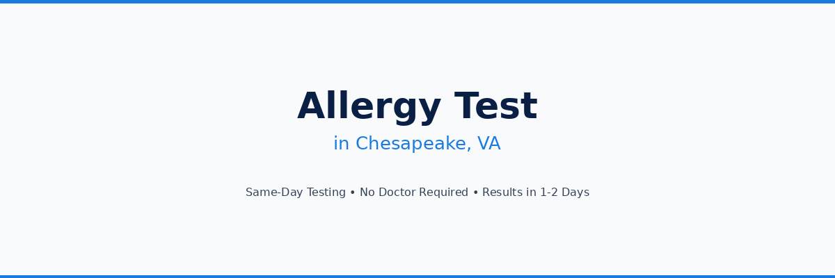 Allergy Testing in Chesapeake, VA