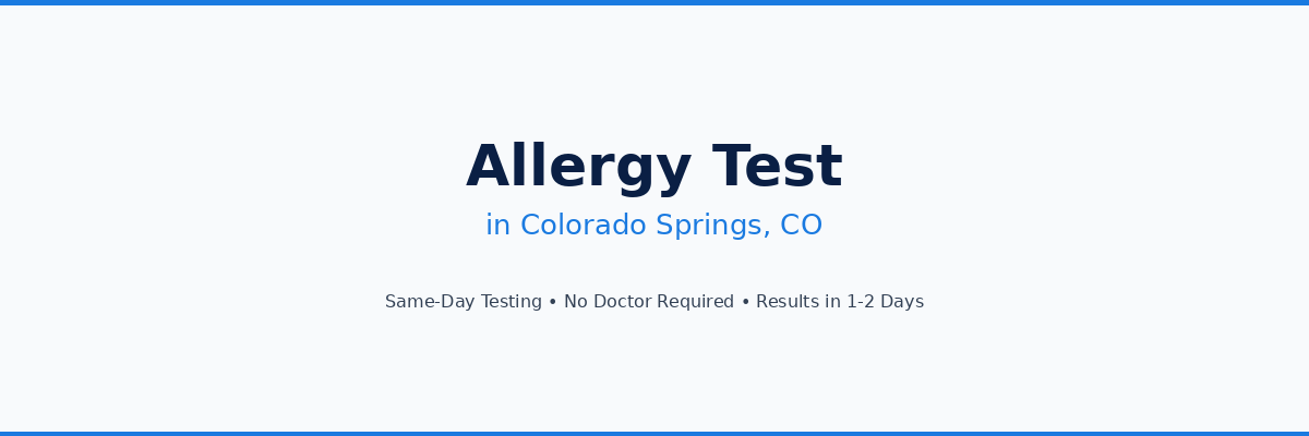 Allergy Testing in Colorado Springs, CO