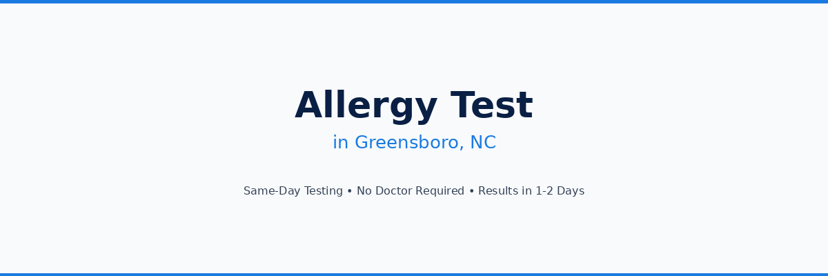Allergy Testing in Greensboro, NC
