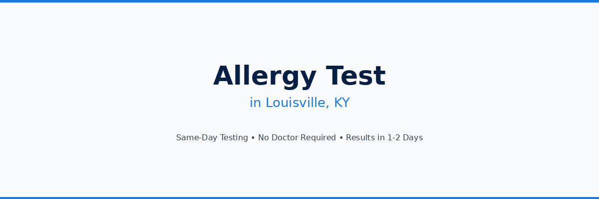 Allergy Testing in Louisville, KY