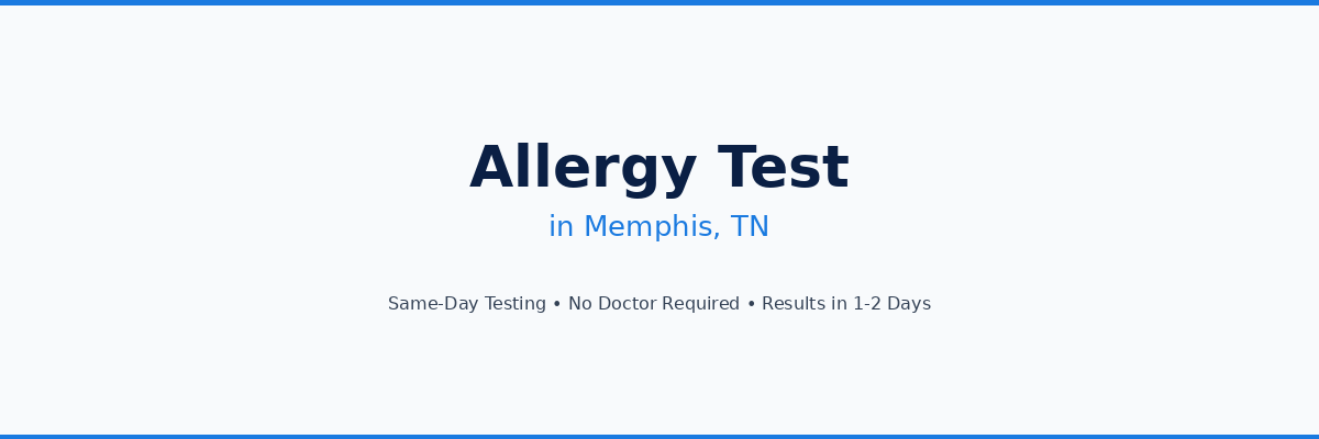 Allergy Testing in Memphis, TN