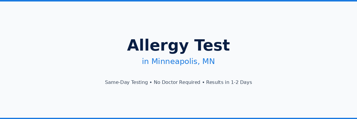 Allergy Testing in Minneapolis, MN