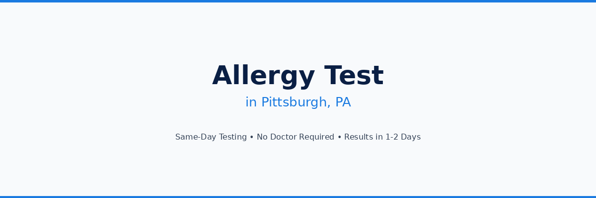 Allergy Testing in Pittsburgh, PA
