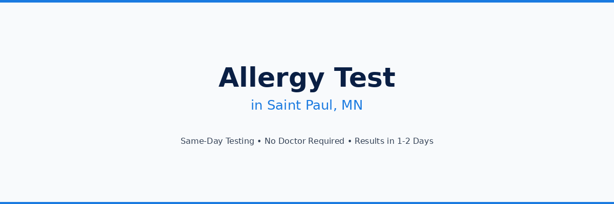 Allergy Testing in Saint Paul, MN