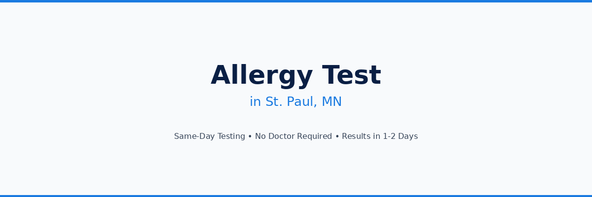 Allergy Testing in St. Paul, MN