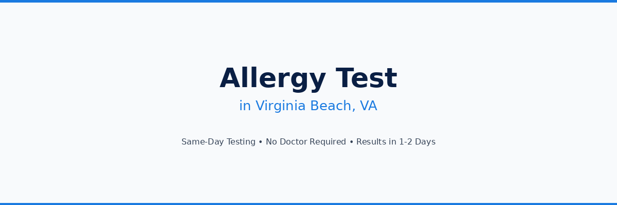Allergy Testing in Virginia Beach, VA