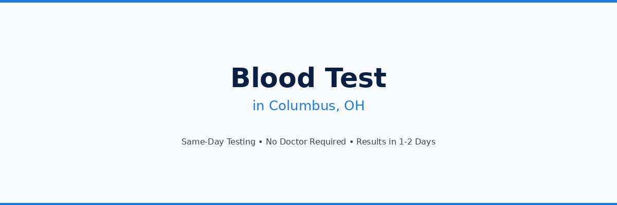 Blood Test in Columbus, GA