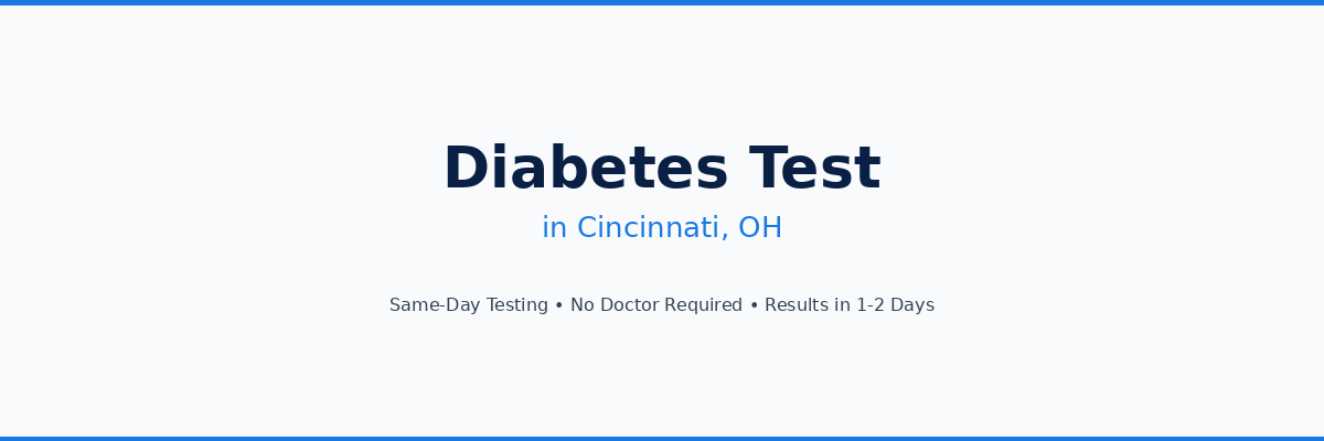 Diabetes Testing in Cincinnati, OH