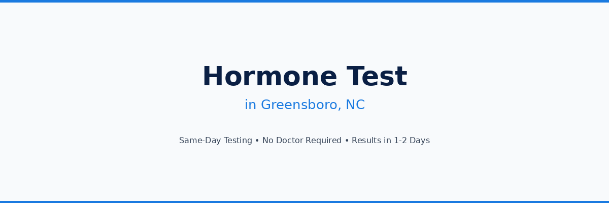 Hormone Testing in Greensboro, NC