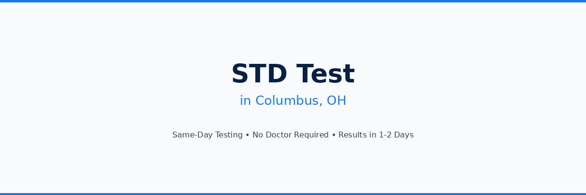 STD Testing in Columbus, GA