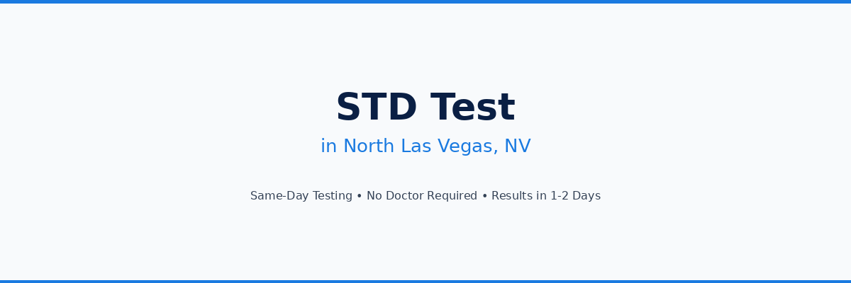 STD Testing in North Las Vegas, NV