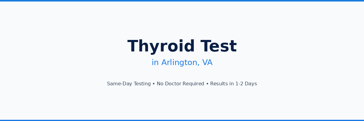 Thyroid Testing in Arlington, TX