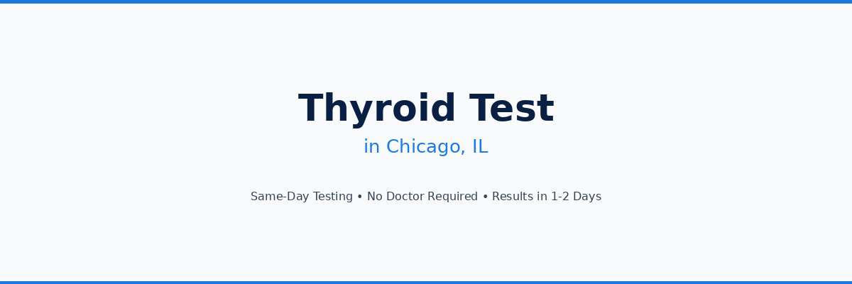 Thyroid Testing in Chicago, IL