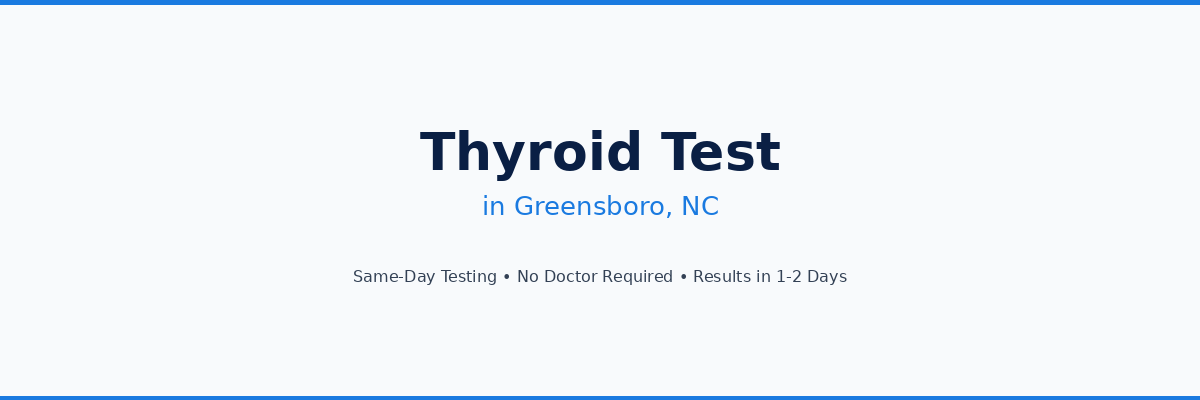 Thyroid Testing in Greensboro, NC
