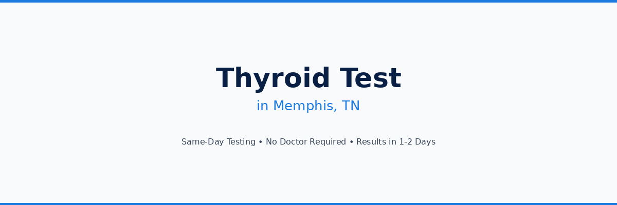 Thyroid Testing in Memphis, TN