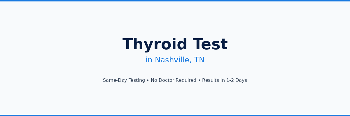 Thyroid Testing in Nashville, TN