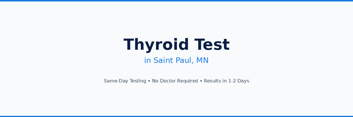 Thyroid Testing in Saint Paul, MN