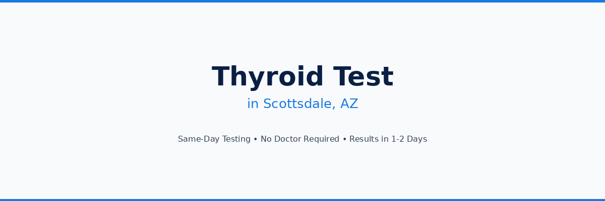 Thyroid Testing in Scottsdale, AZ
