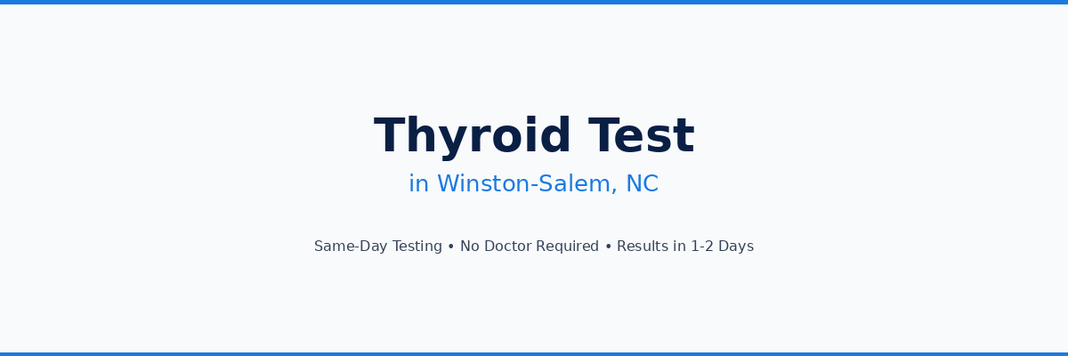 Thyroid Testing in Winston-Salem, NC